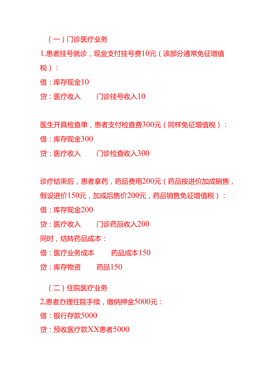 做账实操公立医院的会计处理示例.docx_第2页
