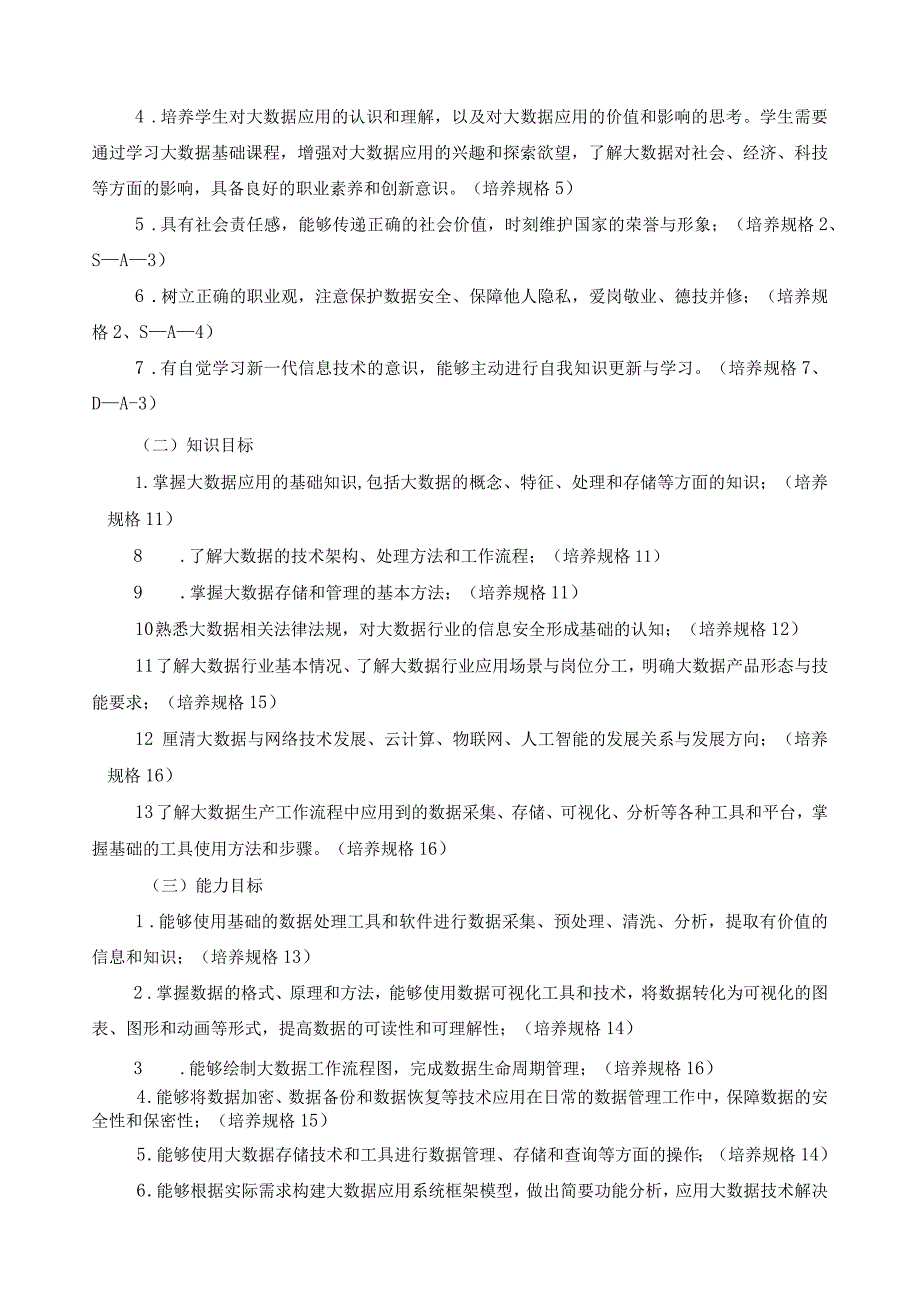 《大数据应用基础》课程标准（含课程思政）.docx_第2页