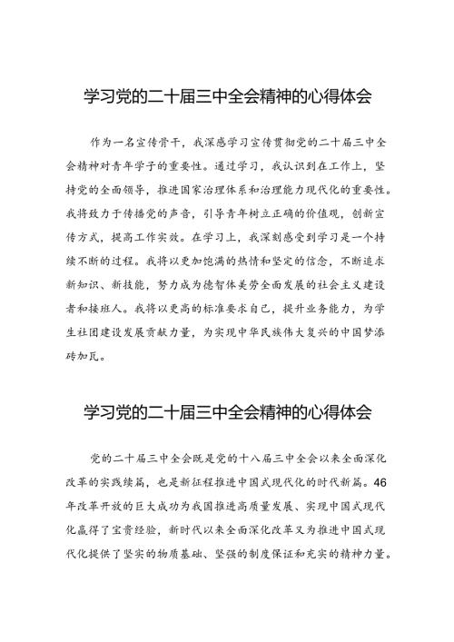 关于二十三中全会精神的心得体会合辑四十四篇.docx