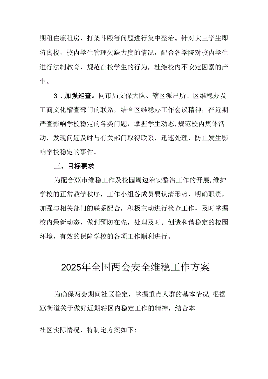 2025年乡镇《全国两会安全维稳》工作方案 合计3份.docx_第2页