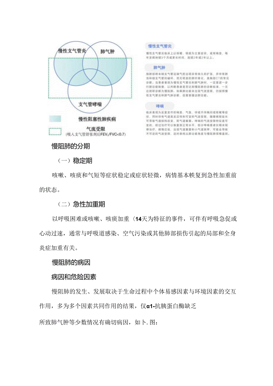 慢性阻塞性肺疾病的基层诊疗与管理指南（2024年）内容梳理.docx_第1页