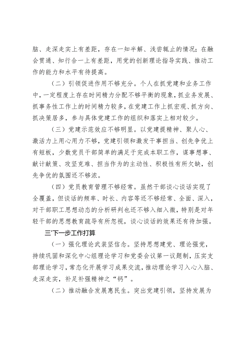 2024党组织书记抓基层党建工作述职报告+2024年支部书记抓基层党建述职评议报告.docx_第3页