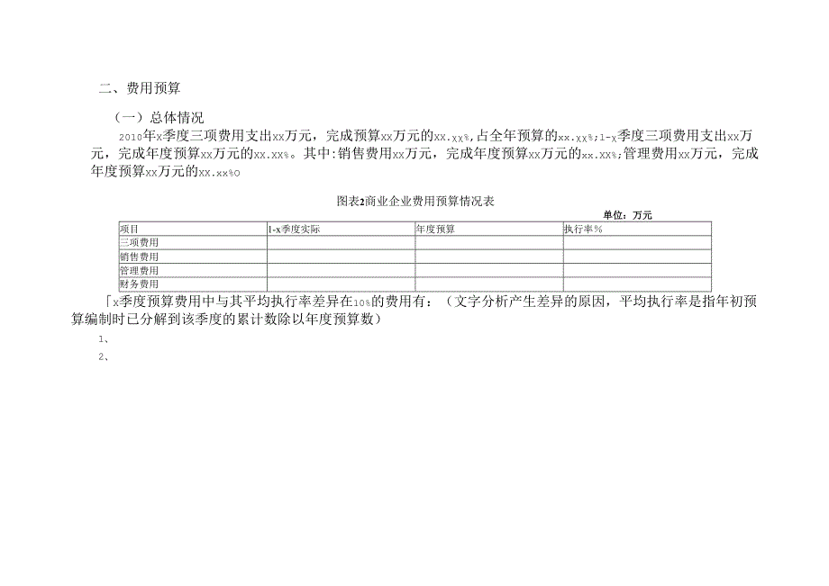 商业公司预算执行分析报告-模板.docx_第3页
