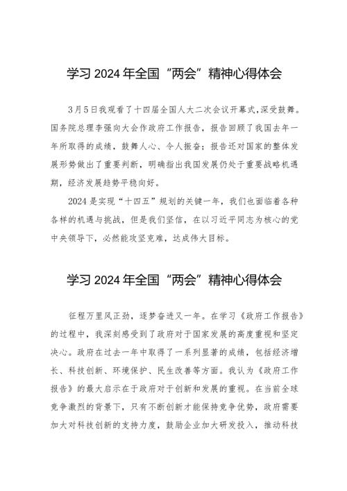 (36篇)2024年两会精神的心得体会.docx