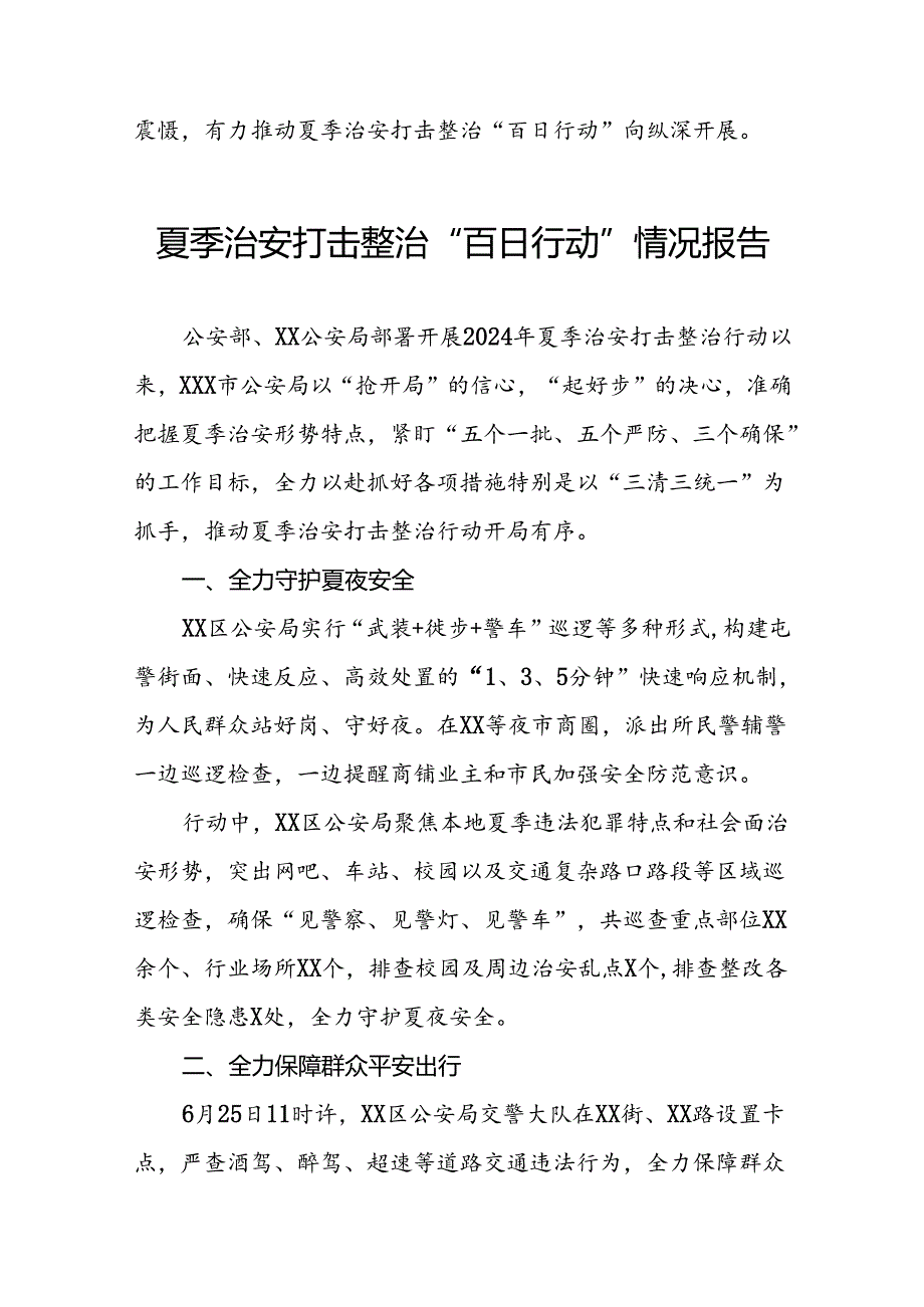 十八篇2024年夏季治安打击整治行动情况报告.docx_第2页