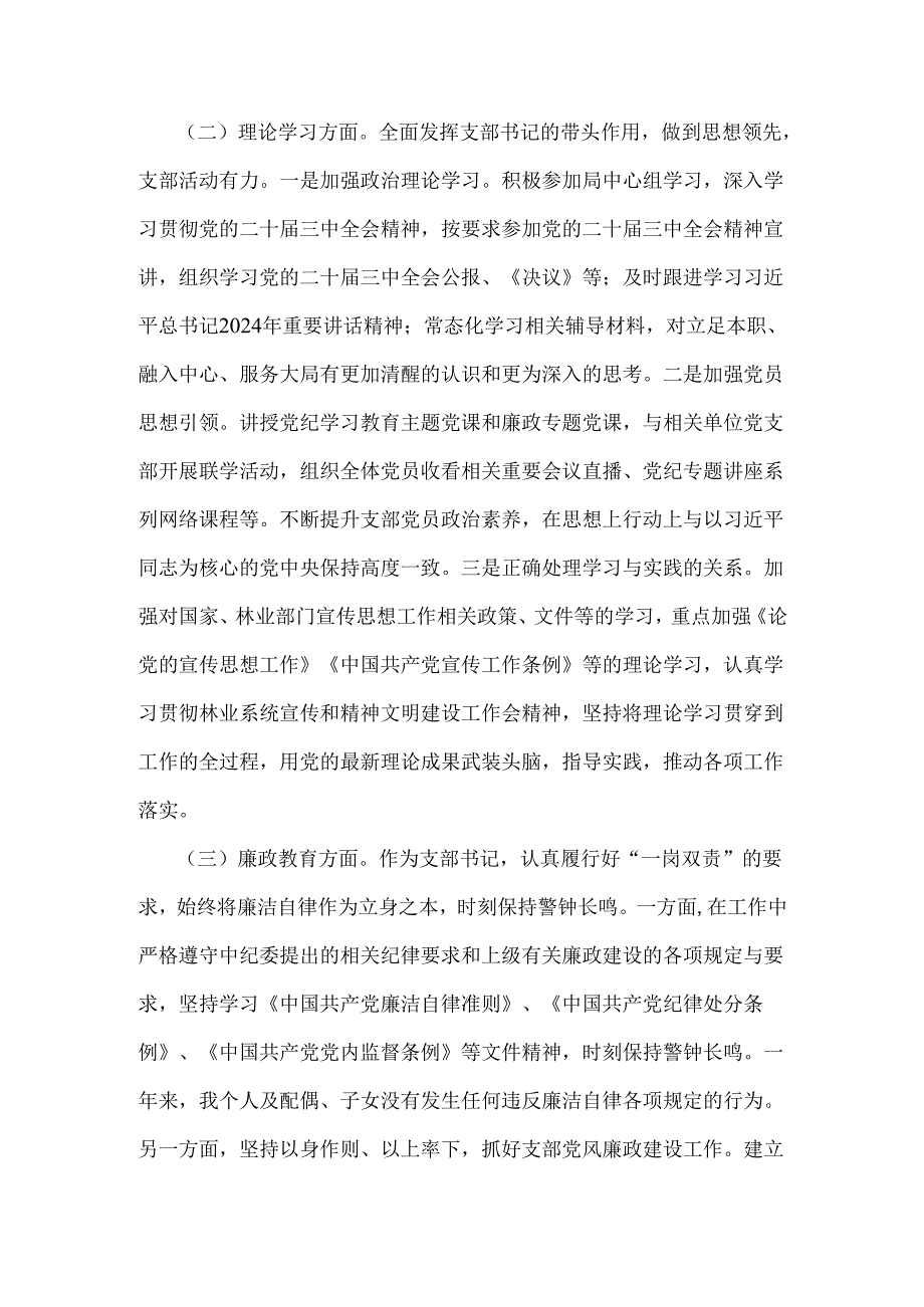 党支部书记2024年抓党建工作述职报告2960字范文.docx_第2页