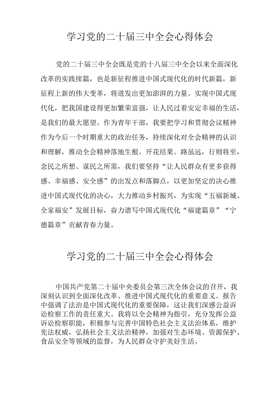 2024年学习党的二十三中全会个人心得体会 合计17份.docx_第2页
