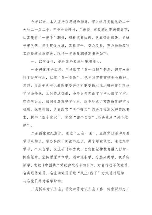 党委（党组）书记2024年述职述廉述德报告.docx