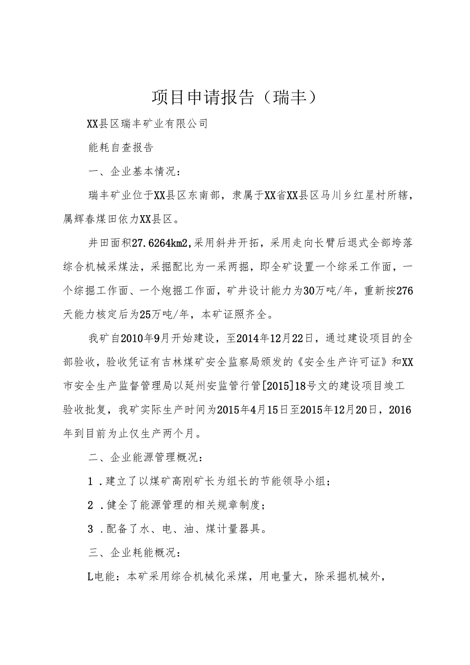 项目申请报告(瑞丰).docx_第1页