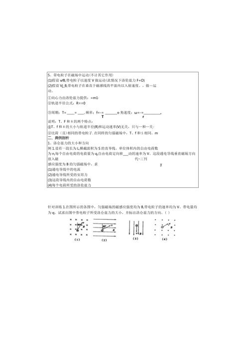 洛伦兹力.docx
