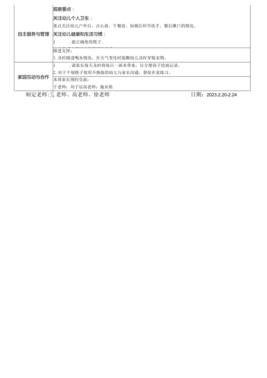江幼儿园百馨南苑中3班第3周活动计划表.docx_第2页