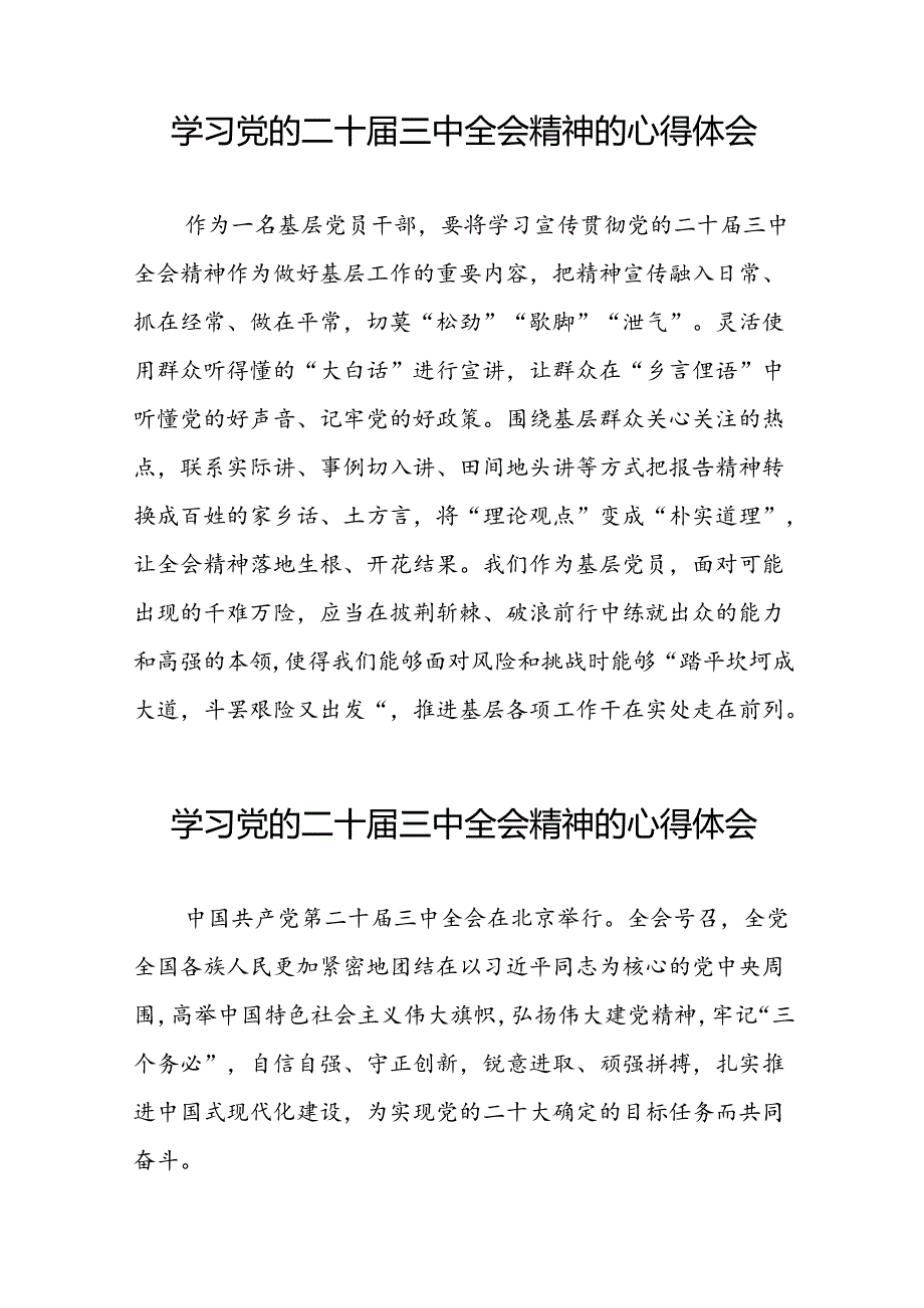 学习党的二十三中全会的心得体会发言材料十四篇.docx_第3页