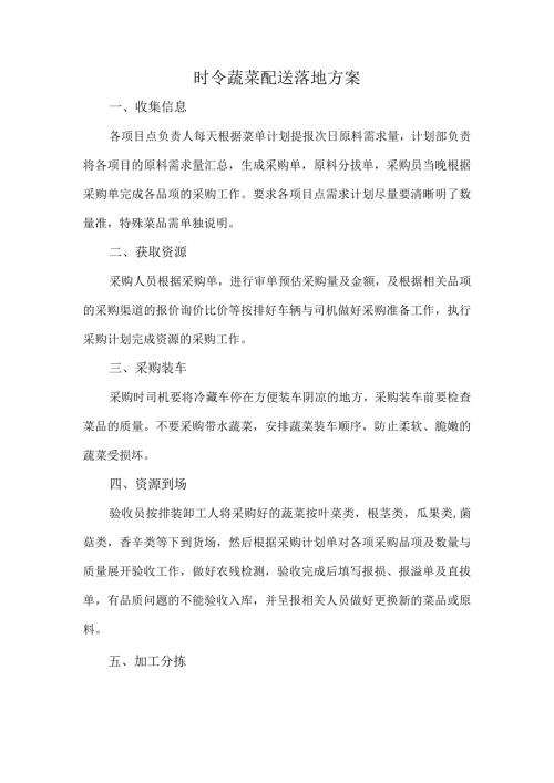时令蔬菜配送落地方案.docx