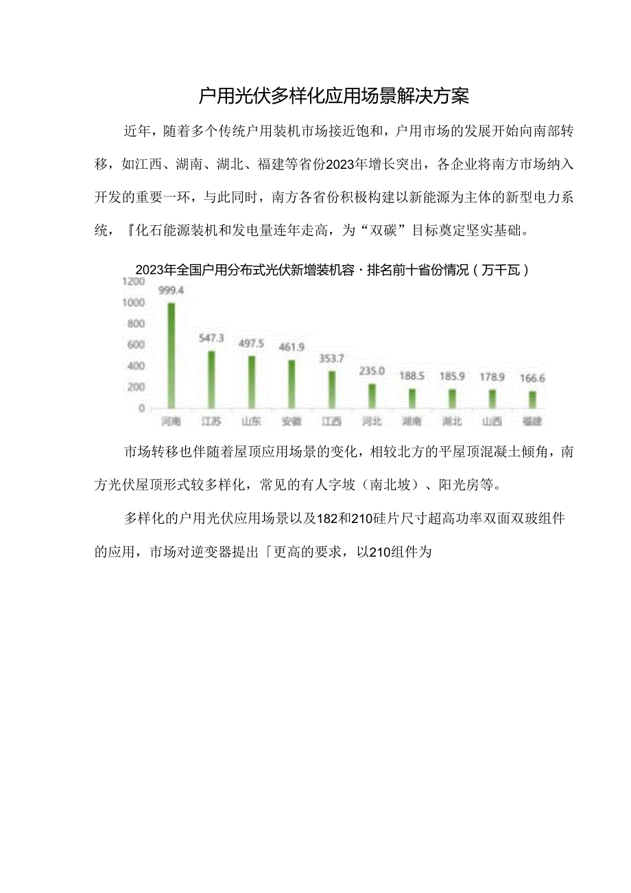 户用光伏多样化应用场景解决方案.docx_第1页