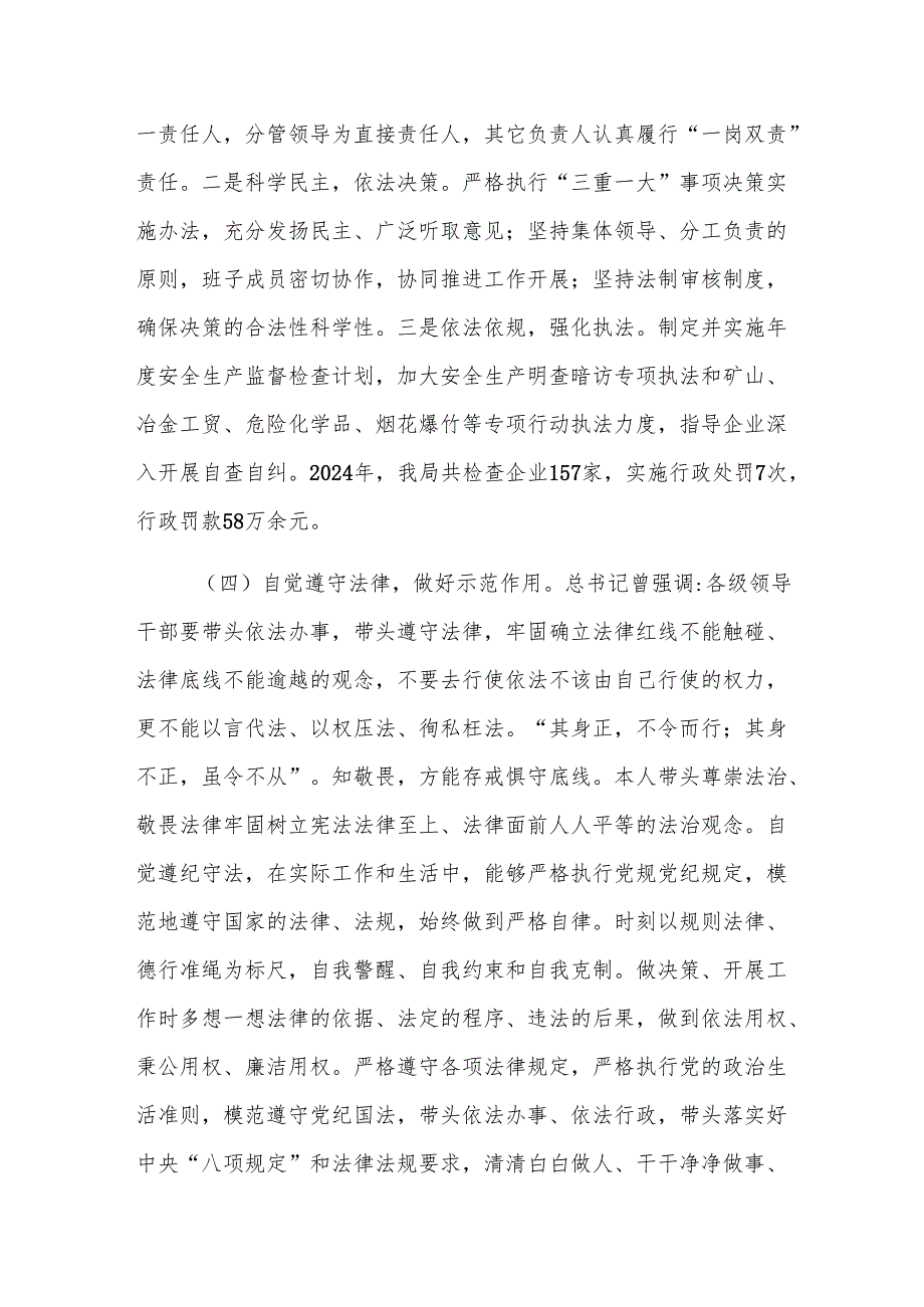 应急管理部门领导2024年述法报告范文.docx_第3页