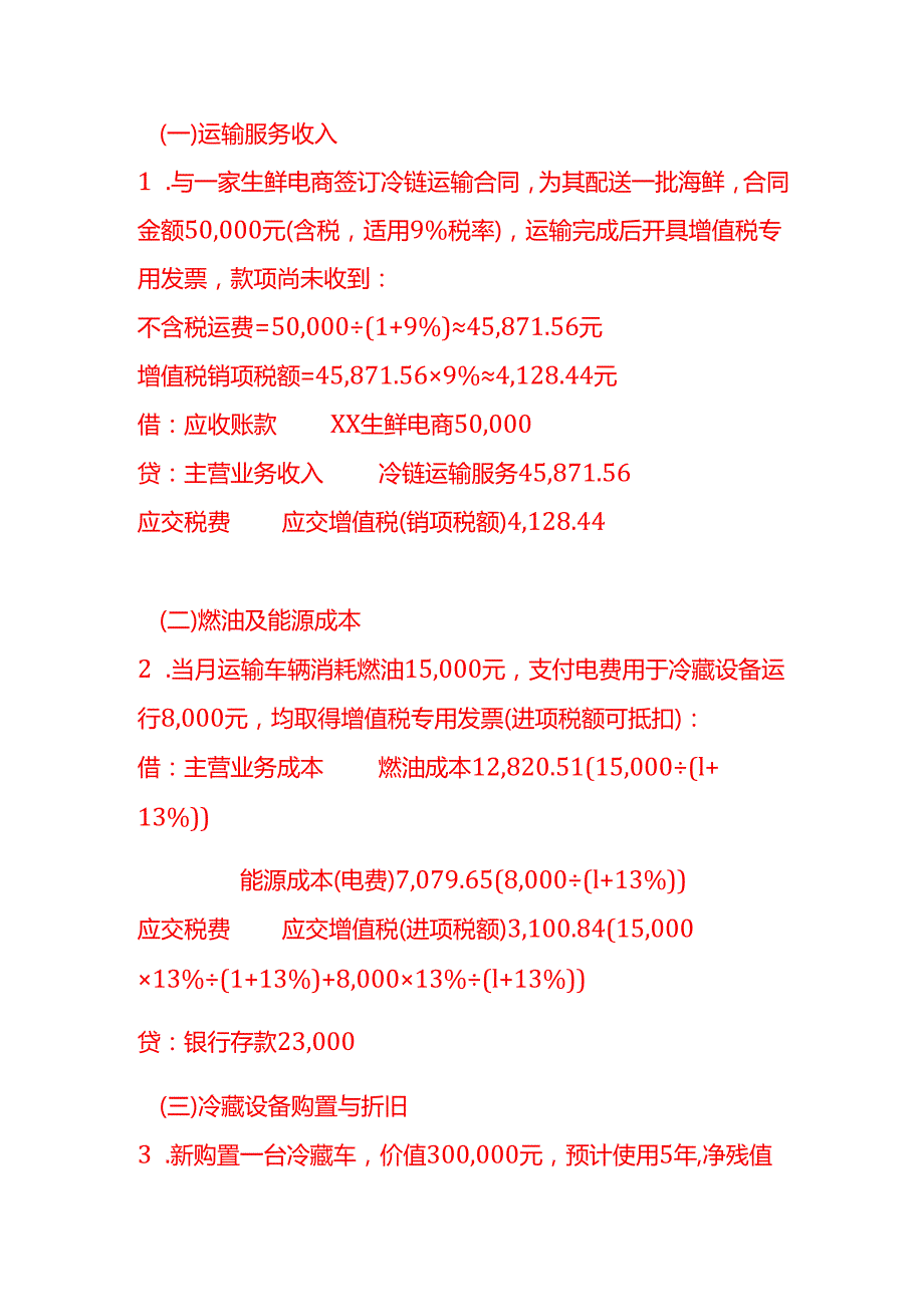 做账实操冷链运输企业的账务处理示例.docx_第2页