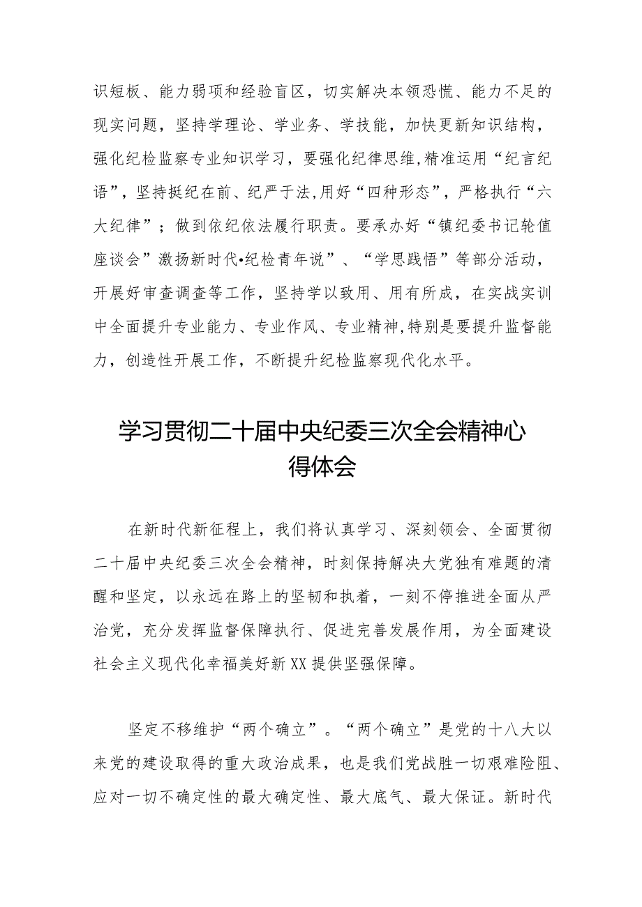 学习二十中央纪委三次全会精神心得体会交流发言十九篇.docx_第3页