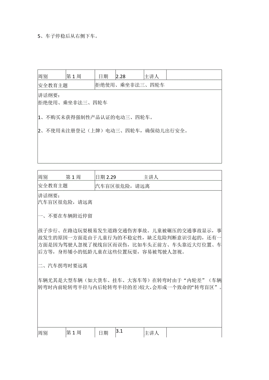 2024年季第1周1530每日安全教育记录表内容.docx_第2页