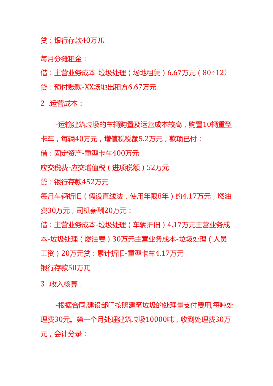 做账实操固体废弃物处理的会计处理分录（城市建筑垃圾处理）.docx_第2页