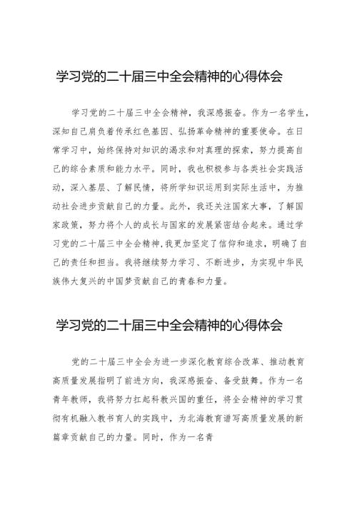 学习观看二十三中全会精神的心得体会汇编二十六篇.docx