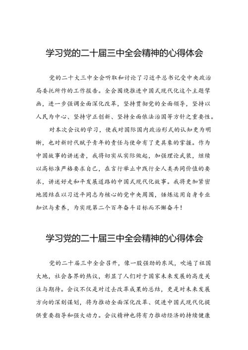 关于二十三中全会精神的心得体会样本三十五篇.docx