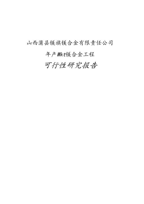山西蒲县镁旗镁合金厂.docx