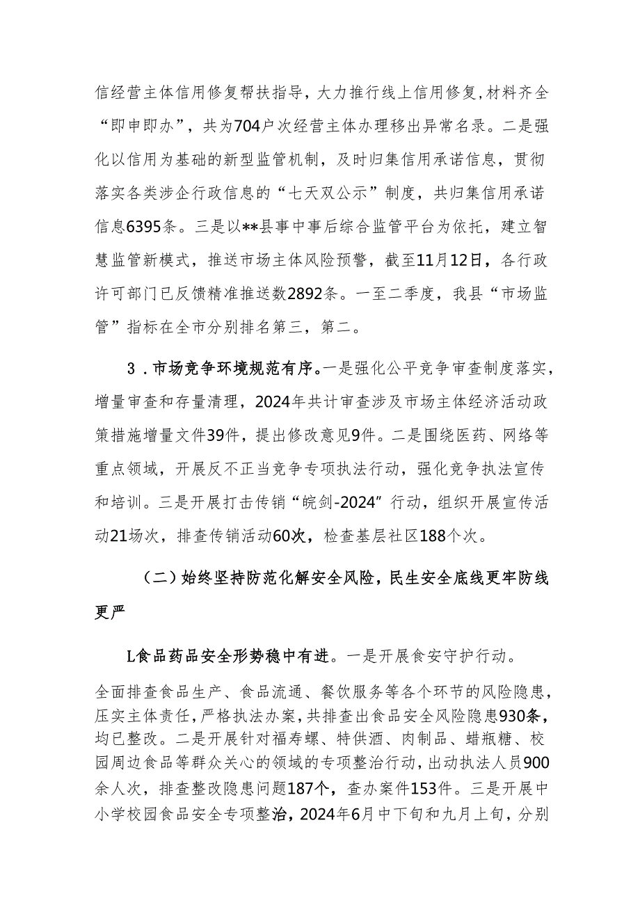 县市场监管局2024工作总结和2025工作计划范文.docx_第2页