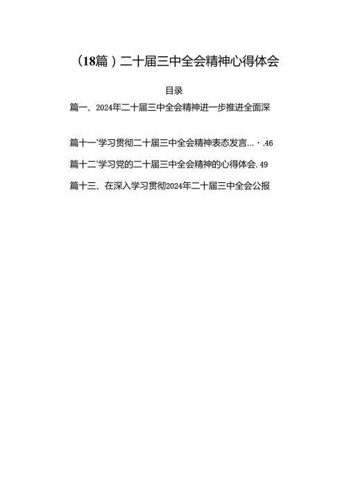 (18篇)二十三中全会精神心得体会.docx