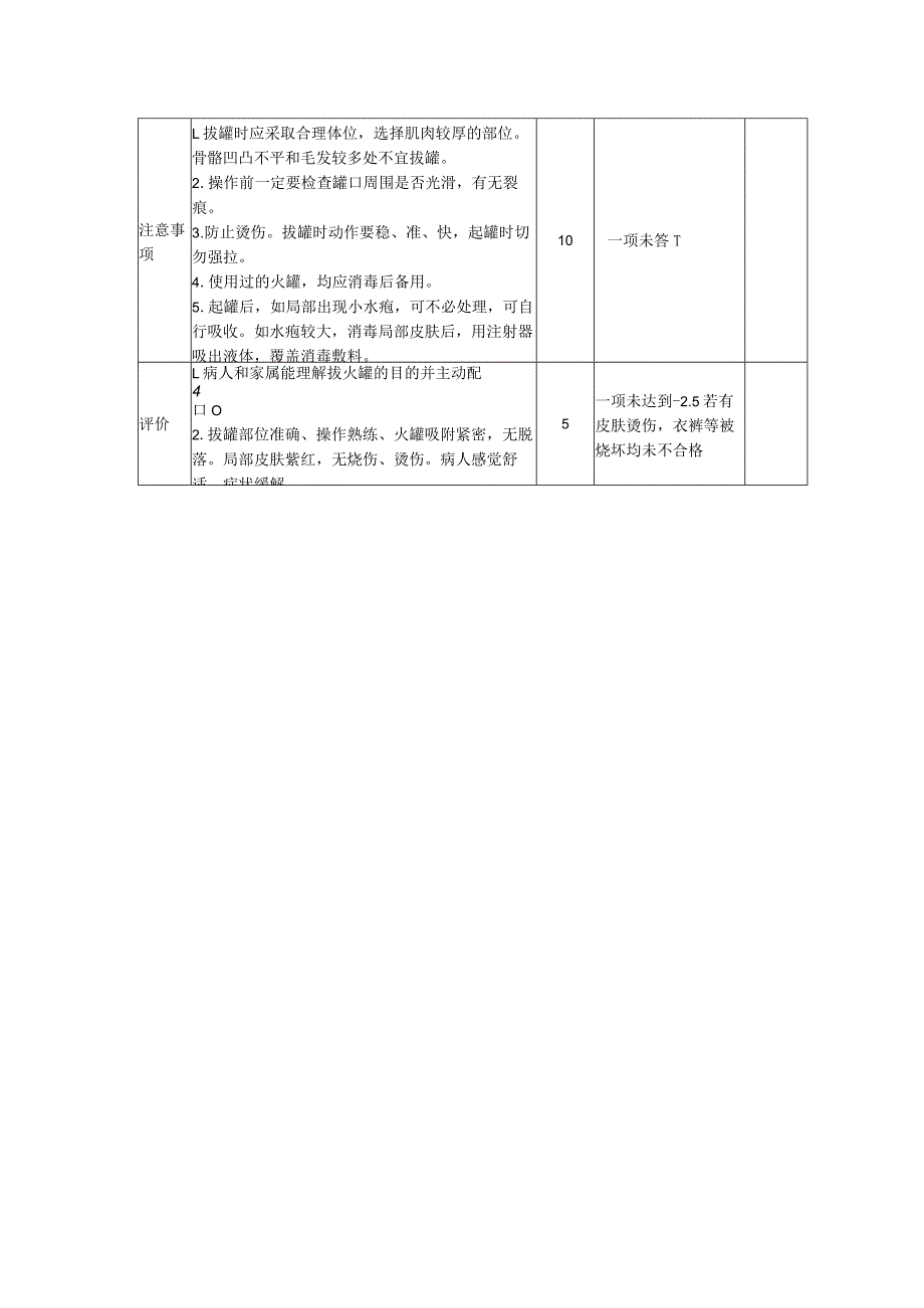拔火罐法操作流程及评分标准.docx_第2页