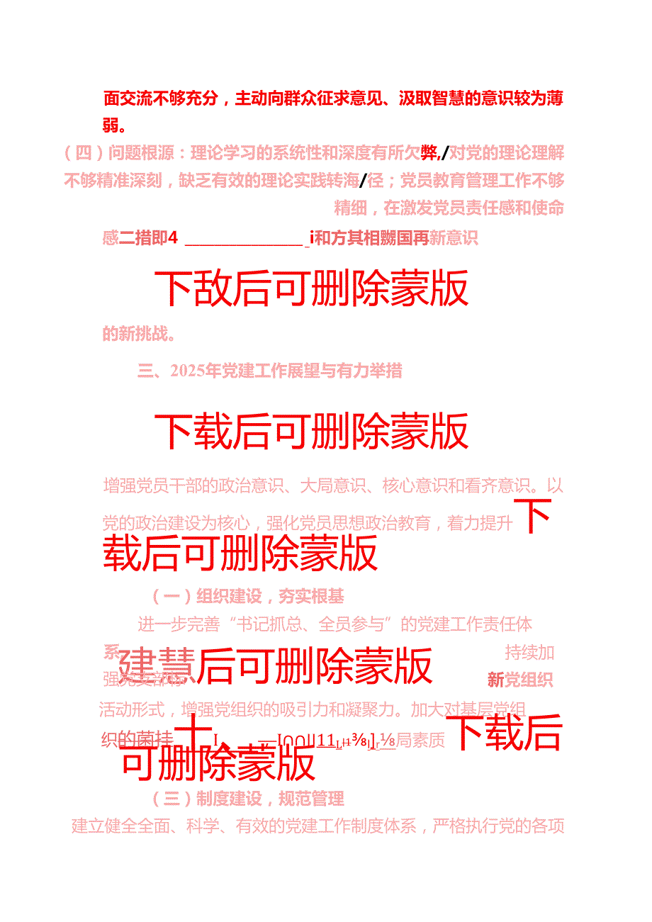 2024年党建工作总结暨2025年工作计划（完整版）(1).docx_第3页