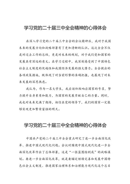 关于党的二十三中全会精神的心得感悟三十五篇.docx