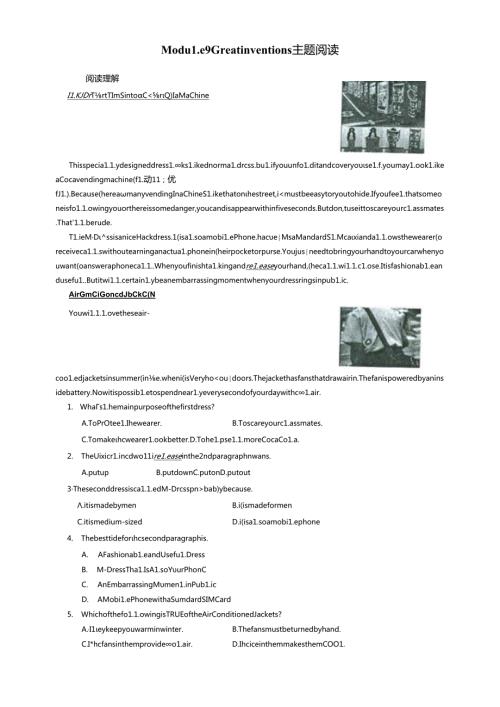 Module 9主题阅读.docx