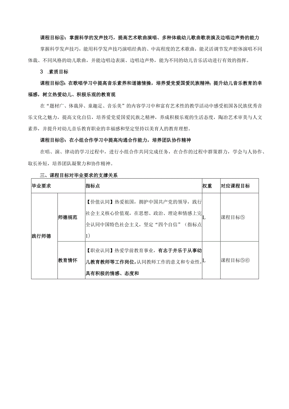 《幼儿教师音乐技能—歌曲演唱》教学大纲.docx_第2页