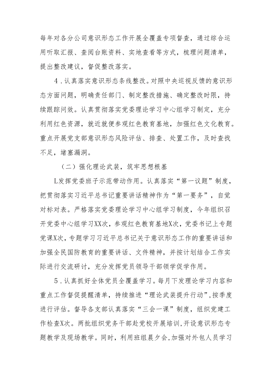 国有企业党委（党组）关于2024年落实意识形态工作责任制情况的报告.docx_第2页