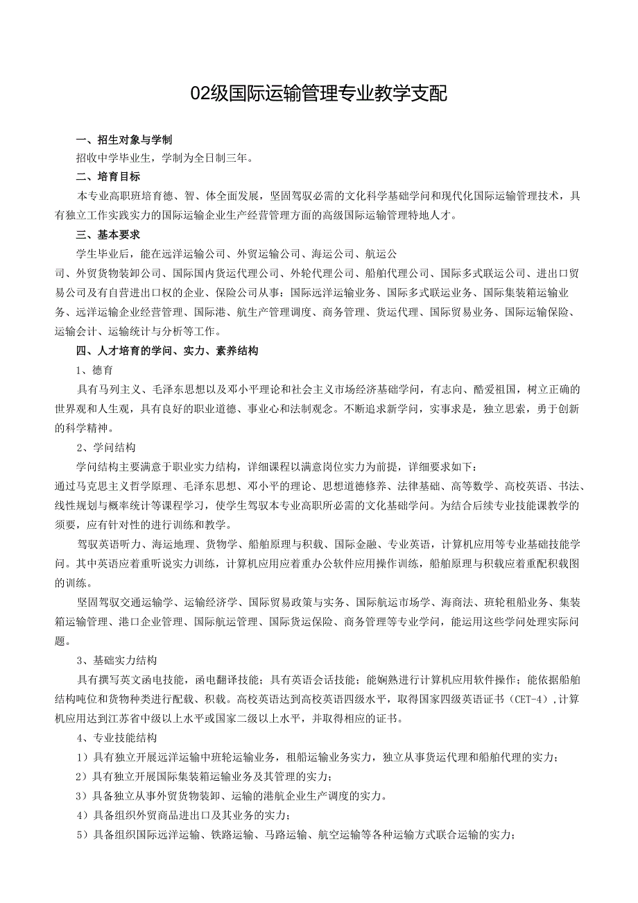 02级国际运输管理专业教学计划.docx_第1页