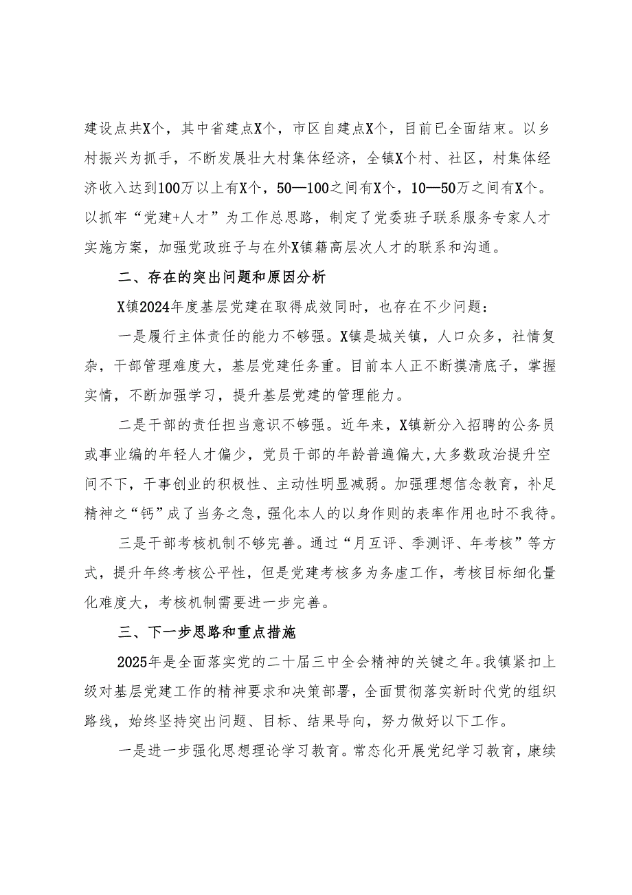 村党支部书记2024抓基层党建工作述职报告.docx_第3页