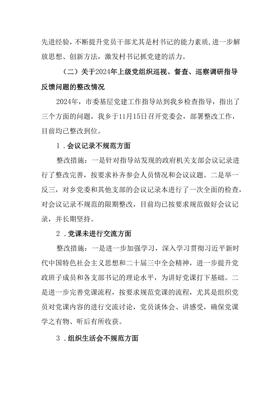 乡镇2024基层党建工作整改报告.docx_第2页