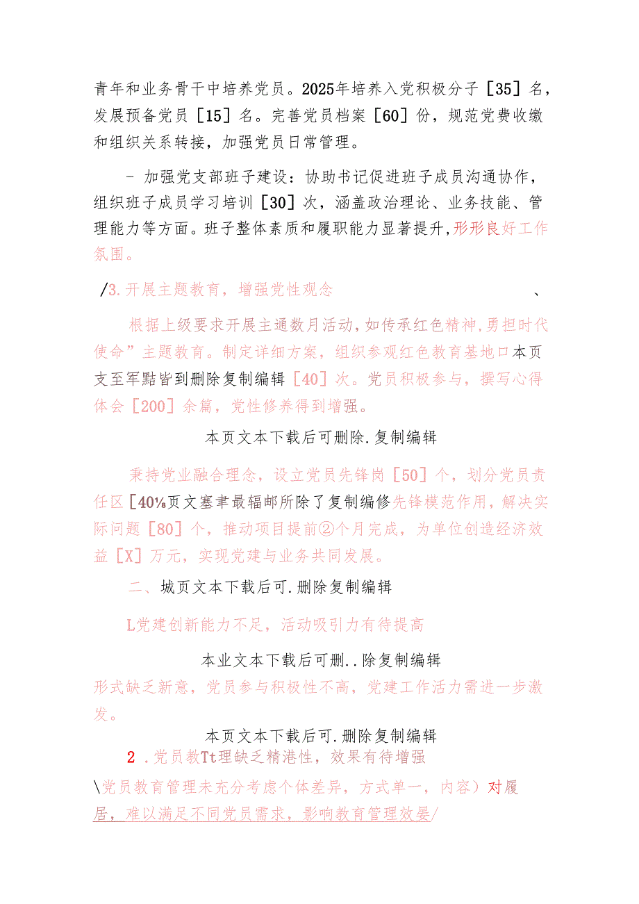 2025年党支部副书记述职报告（精选）.docx_第2页