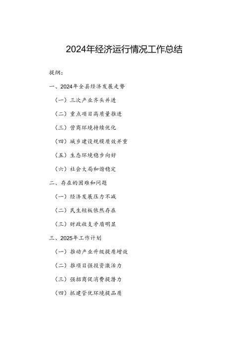 2024年经济运行情况工作总结.docx