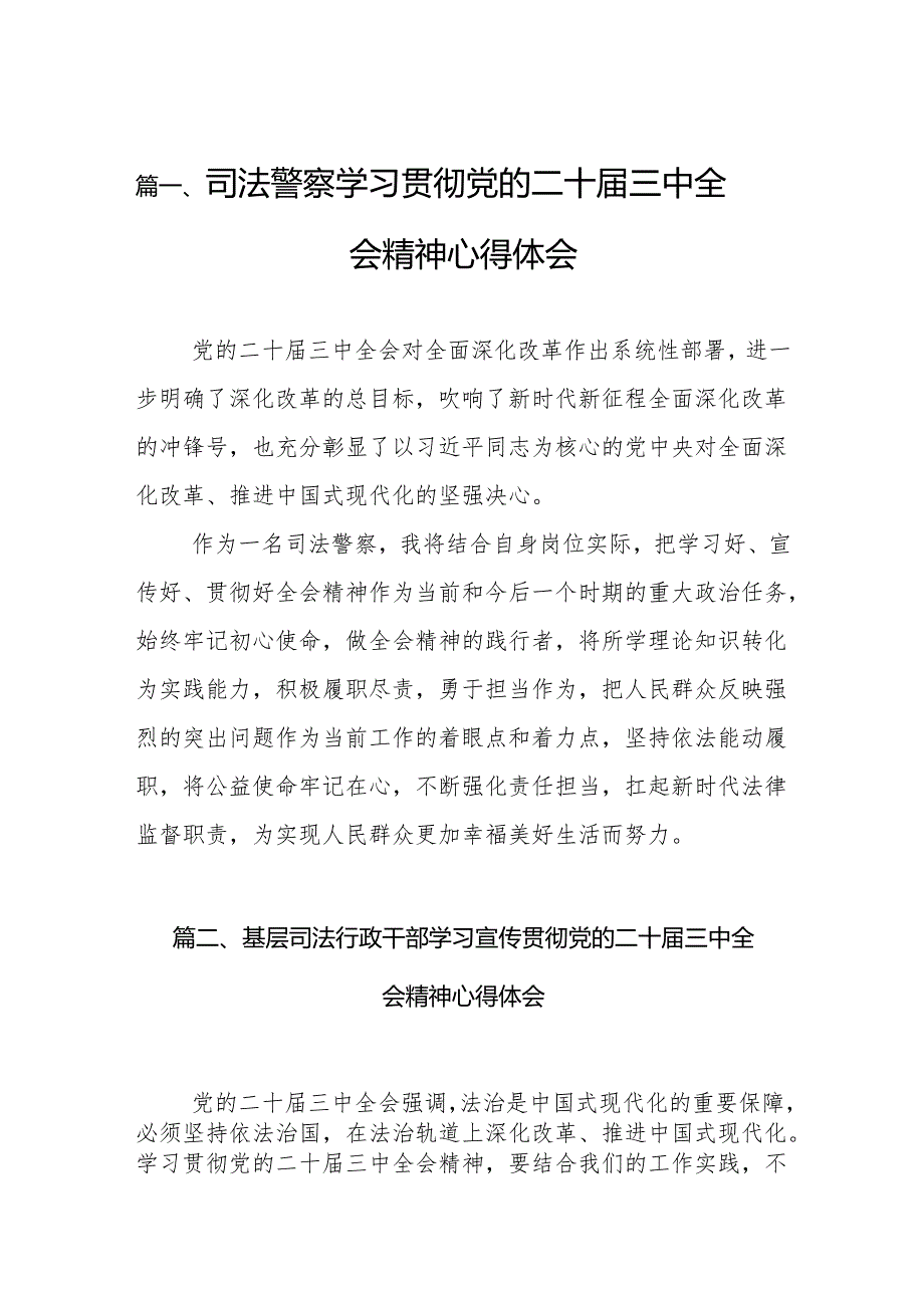 （15篇）司法警察学习贯彻党的二十三中全会精神心得体会精品.docx_第2页