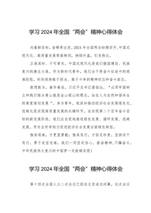 (36篇)学习2024年两会精神心得体会精选范文.docx