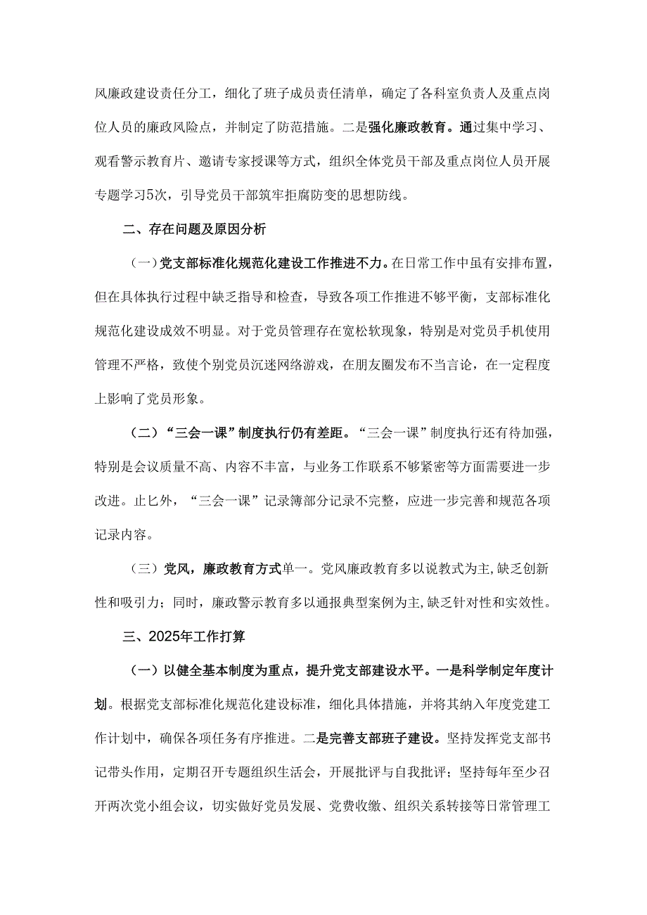 2024党支部党建工作总结范文稿【二份】供借鉴.docx_第2页