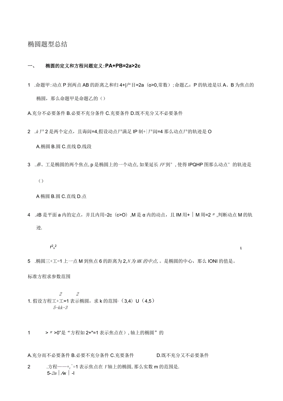 椭圆题型总结.docx_第1页
