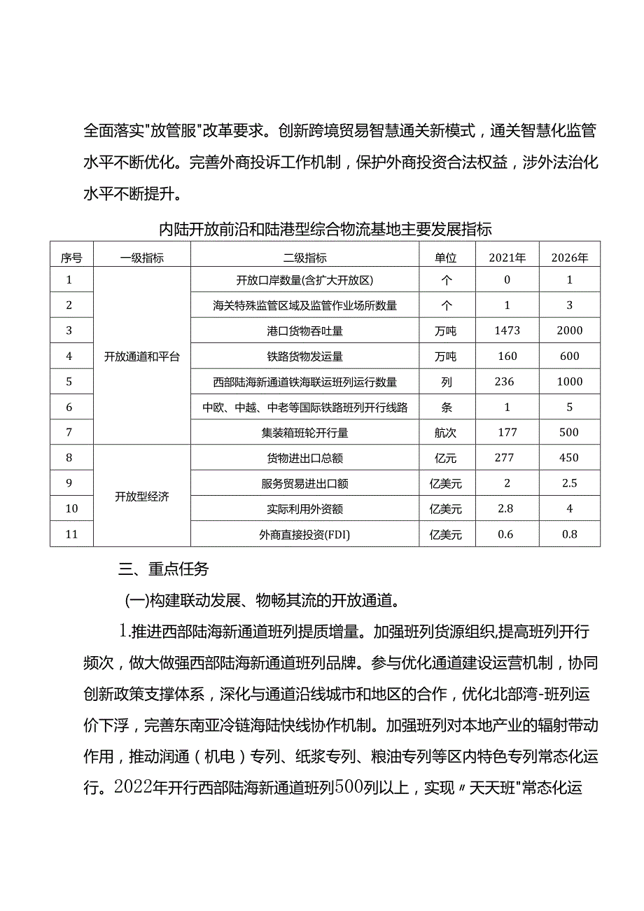 关于建设内陆开放前沿和陆港型综合物流基地行动方案.docx_第3页
