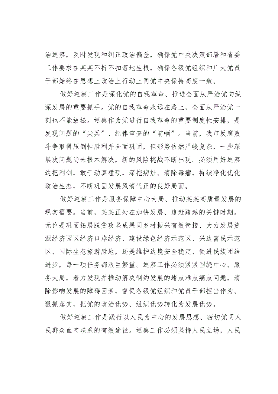 在某某市巡察工作会议上的讲话.docx_第2页