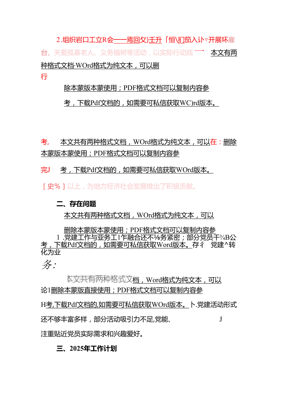 2024年党建工作总结暨2025年工作计划（详细版）(1).docx_第3页