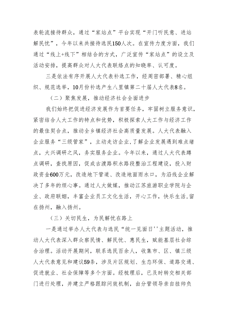 2024年镇人大工作总结及2025年工作计划(1).docx_第2页