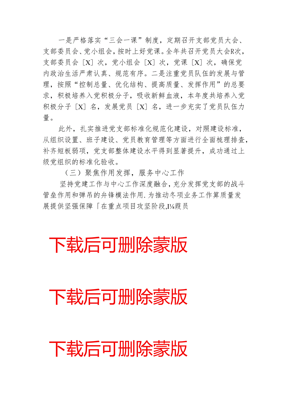 2024党支部书记抓基层党建工作总结报告（详细版）.docx_第2页