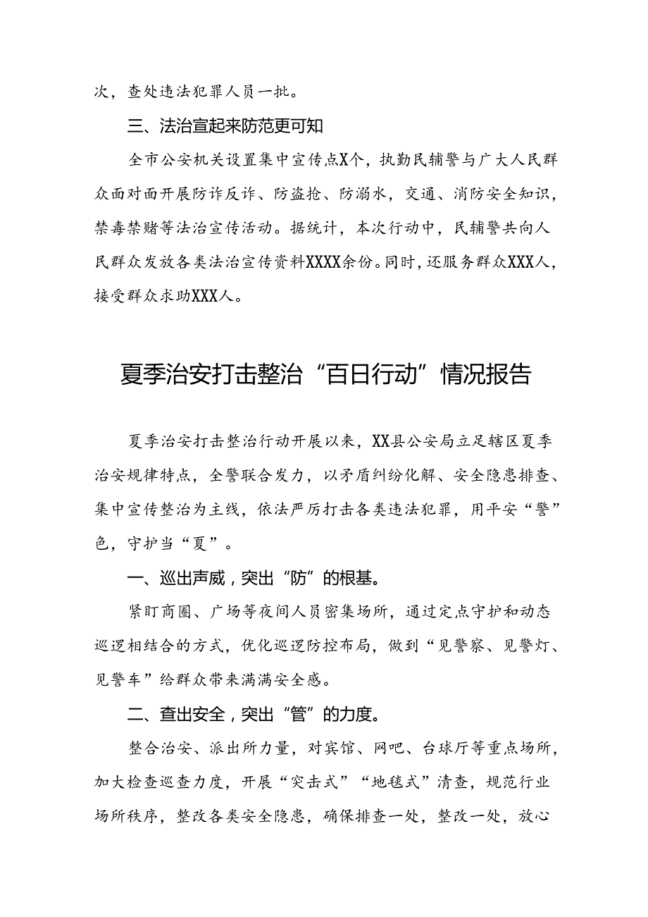 十二篇2024年夏季治安打击整治行动情况报告.docx_第2页