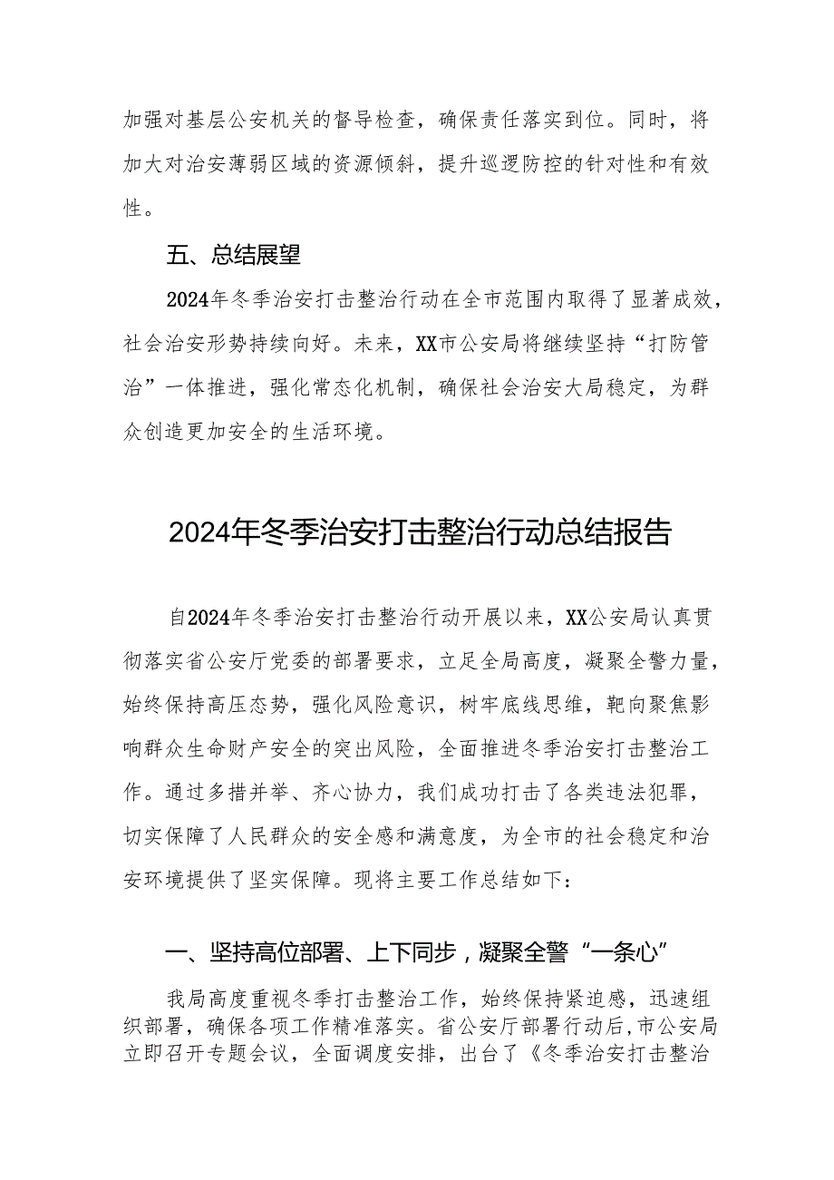 十三篇公安机关2024年冬季治安打击整治行动总结报告.docx_第3页